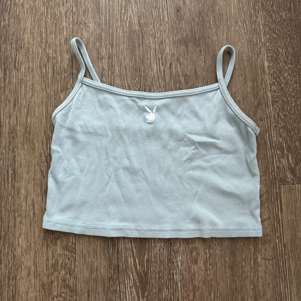 Playboy Women's Gray Crop Top by Pacsun
